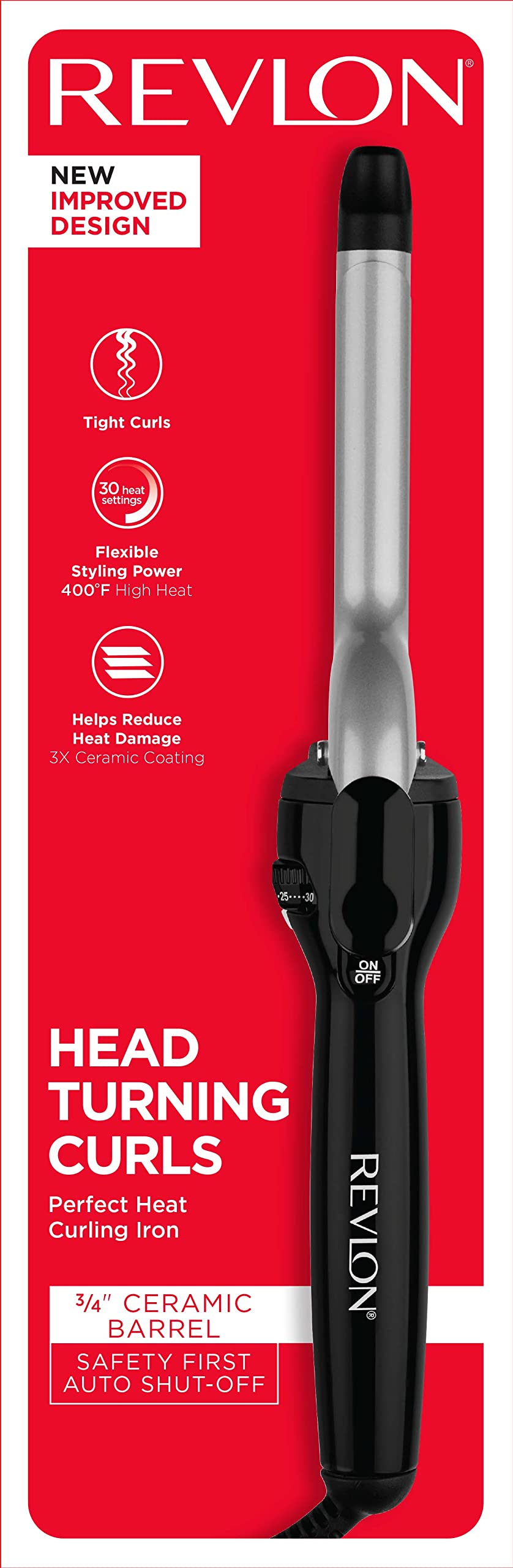 Buy now Revlon Perfect Heat Triple Ceramic Curling Iron | For Silky Smooth Tight Curls (3/4 in) at indiglob india