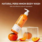 Persimmon Body Wash for Old People Smell, Natural Deodorant Bar Soap for Strong Odor Smelly Feet Remove, Deep Cleansing Body Deodorizing for Eliminating Odor, Kids Safe
