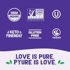 Pyure Organic Stevia Extract Powder, 100% Pure Stevia Leaf Extract, No Fillers, Sugar-Free, Keto, Paleo, Diabetic Friendly, Zero Calorie, 300x Sweeter Than Sugar, 1,000 Servings, USDA Organic