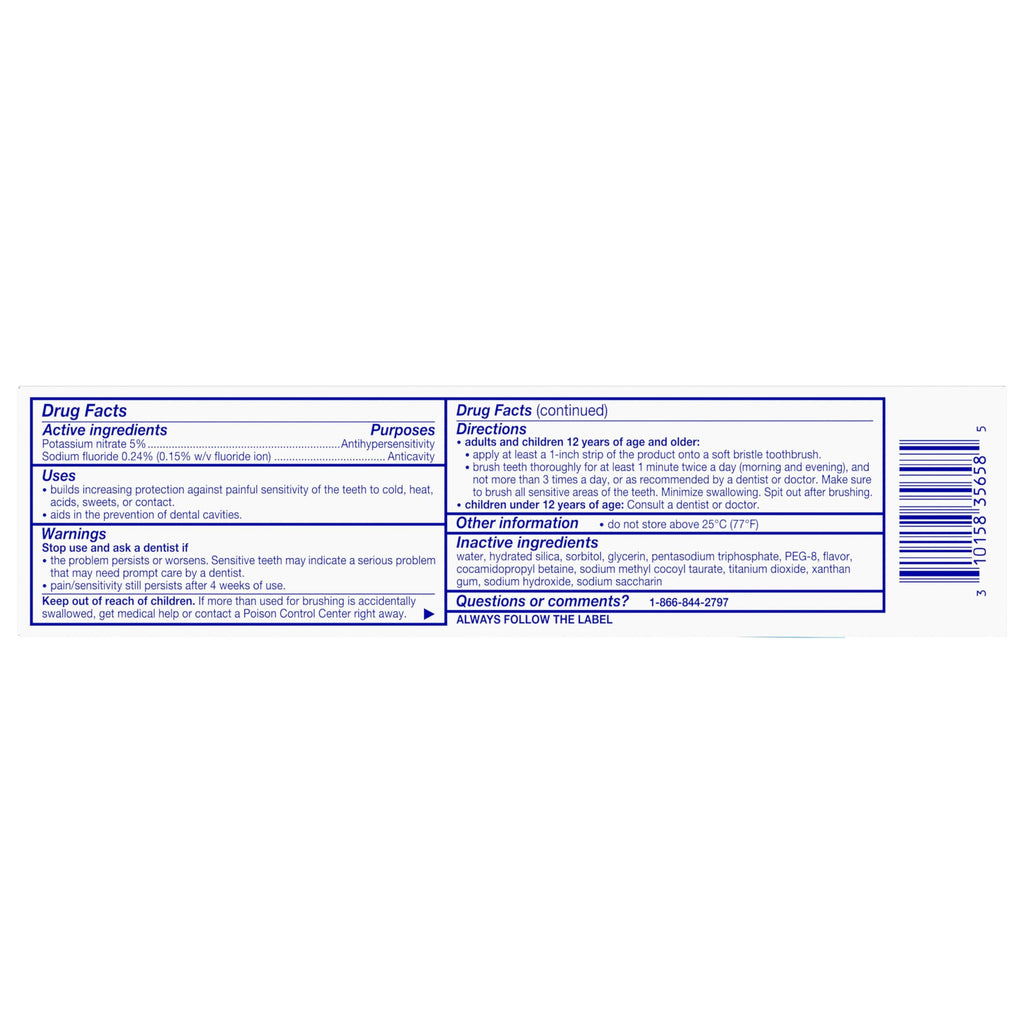 Sensodyne Extra Whitening Cool Mint Toothpaste - 4 Ounces, Pack of 4