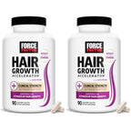 Force Factor Hair Growth Accelerator Soft Chews with Lustriva | Hair Growth Vitamins for Women & Men with Clinically Studied Lustriva & Biotin for Thicker, Fuller Hair, 60 Soft Chews
