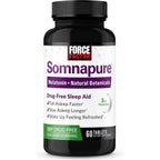 Buy now Force Factor Somnapure Drug-Free Sleep Aid for Adults for Occasional Sleeplessness with Melatonin & Valerian, Non-Habit-Forming Sleeping Pills, Fall Asleep Faster, Wake Up Refreshed, 60 Tablets 60 Count (Pack of 1) at indiglob india