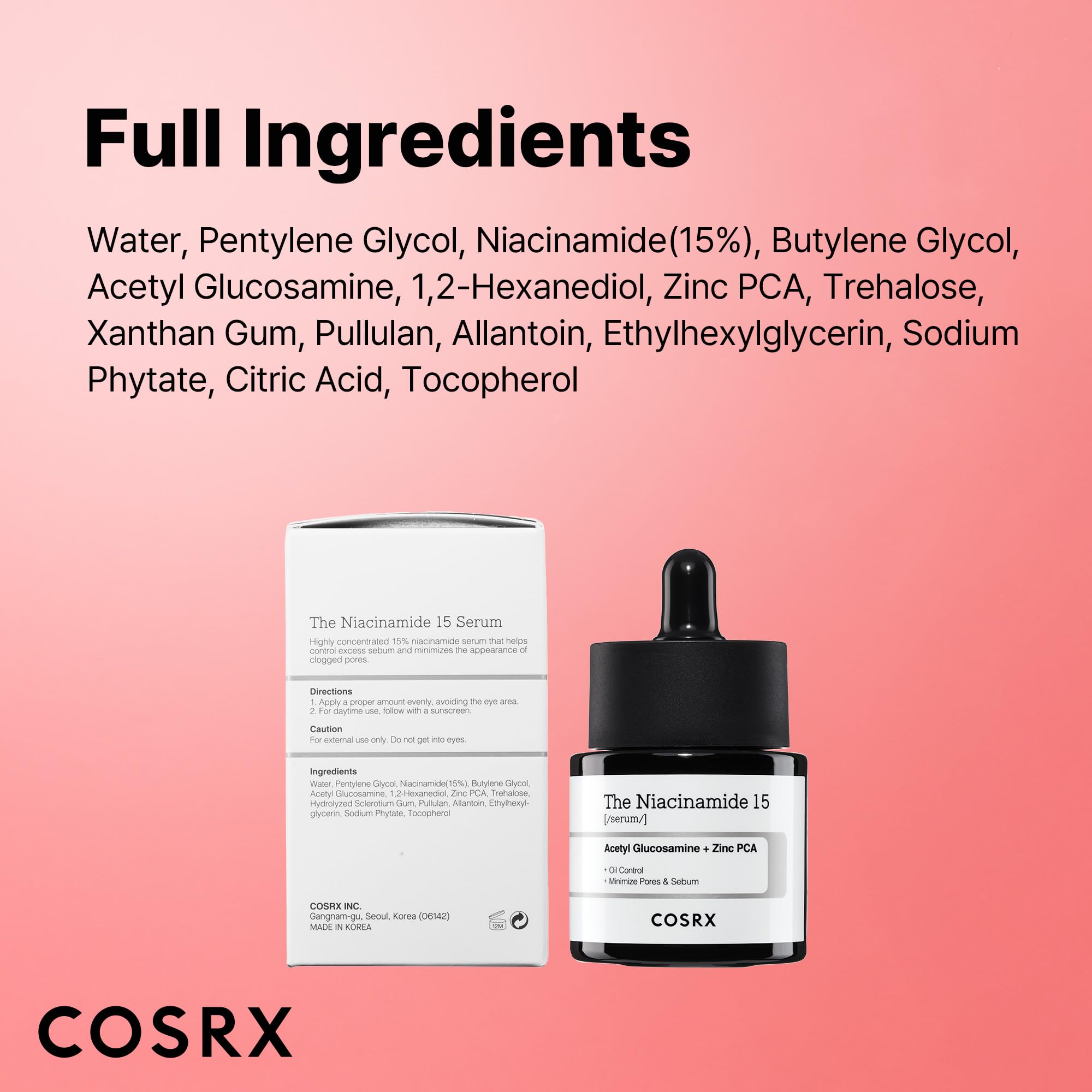Buy now COSRX 15% Niacinamide Face Serum, 0.67 fl oz, Pore Minimizer Serum for Face, Even Skin Tone, Korean Skin Care at indiglob india