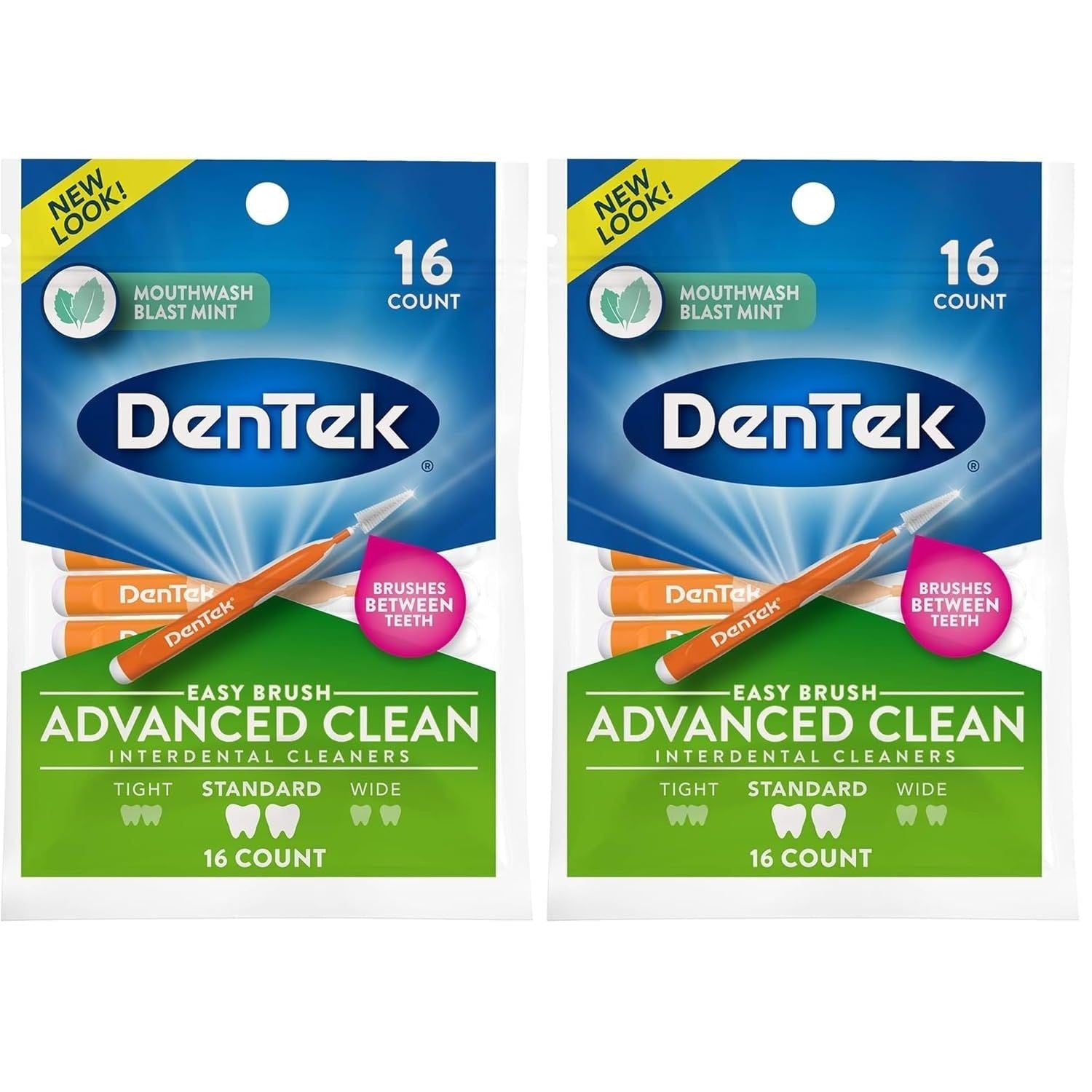 Buy now DenTek Easy Brush Interdental Cleaners, Mint, 16 Count 16 Count (Pack of 2) at indiglob india