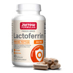 Jarrow Formulas Lactoferrin Supplements 250 mg - Immune-Supporting Glycoprotein for Healthy Immune System Support & Iron Absorption - Freeze Dried, Gluten Free, Non-GMO - 60 Capsules (Pack of 2)