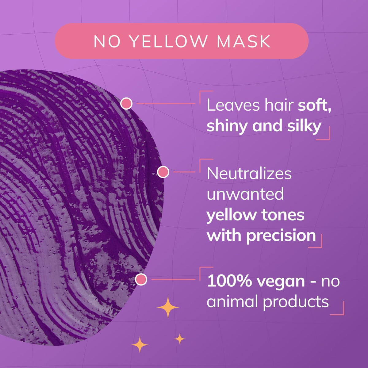 Fanola No Yellow Purple Hair Mask & Repair Treatment, 11.8 oz