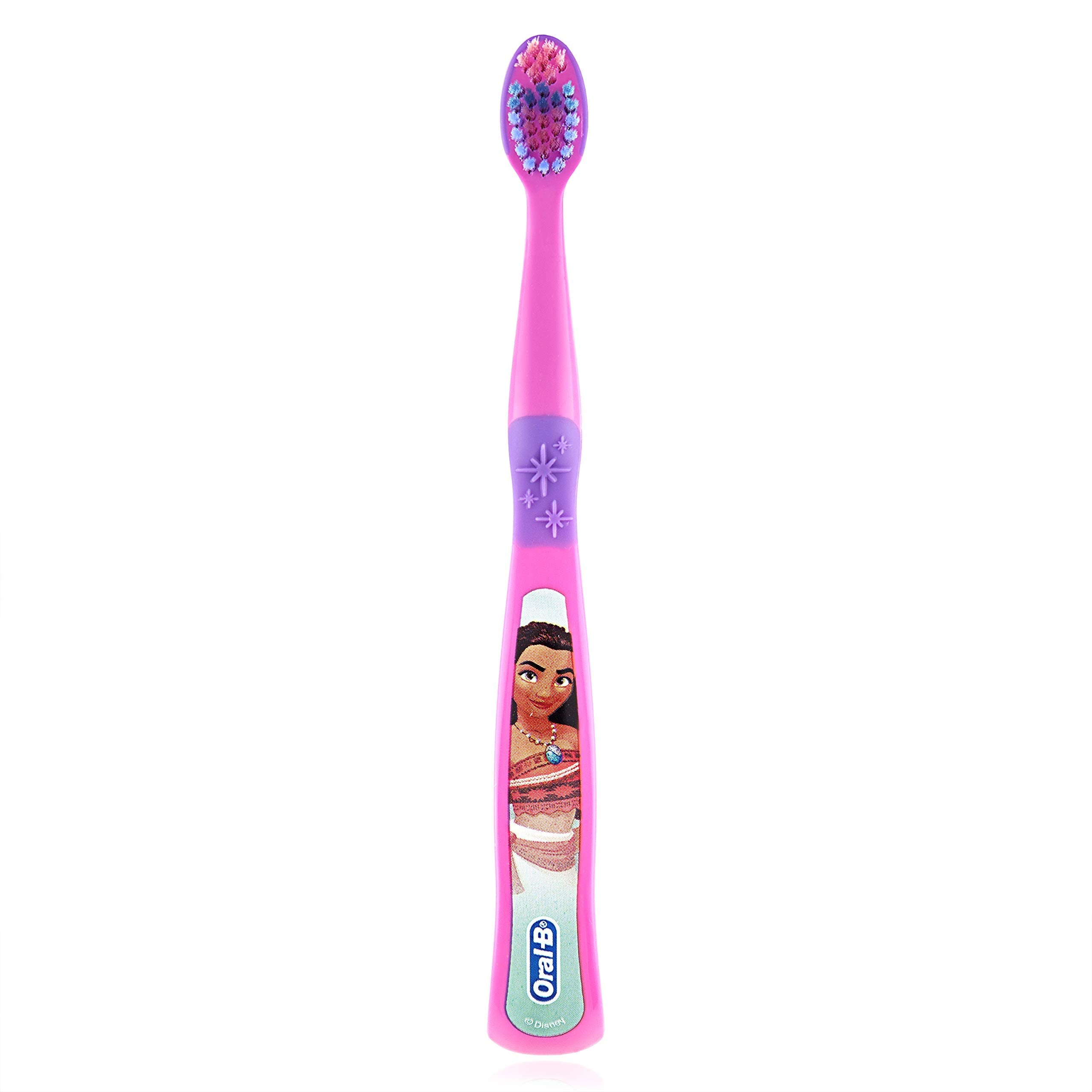 Buy now Oral-B New Princess Toothbrush for Little Girls, Children 3+, Extra Soft, Characters Vary - Pack of 6 (Characters Vary) at indiglob india