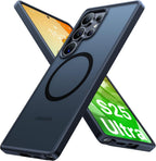 Buy now TORRAS Magnetic Shockproof for Samsung Galaxy S23 Ultra Case, Fit for MagSafe, 4X Military Grade Protection, Translucent Slim Case for Samsung S23 Ultra Case Anti-Fingerprint Anti-Scratch, Black at indiglob india