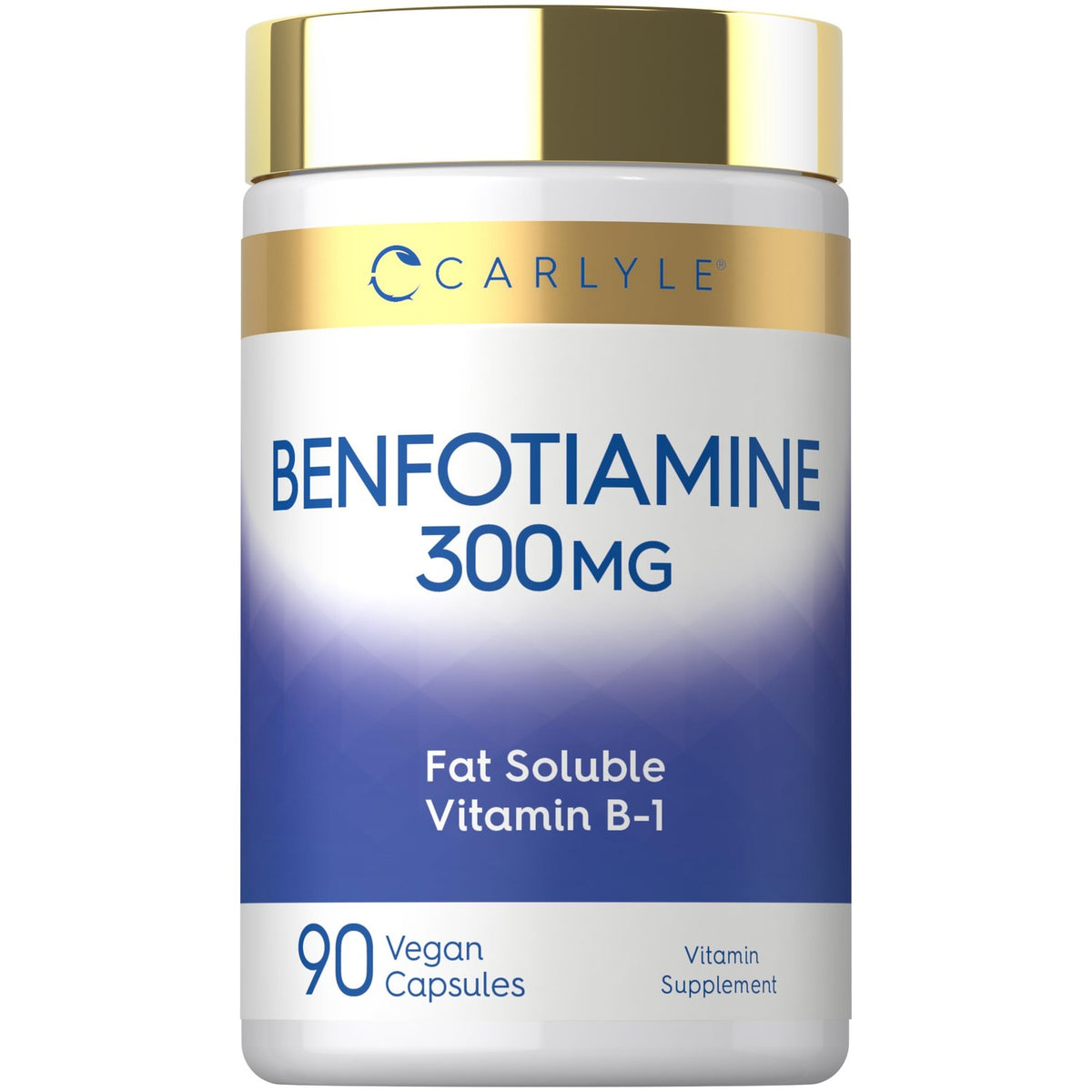 Carlyle Benfotiamine 300mg | 90 Capsules | Fat Soluble Vitamin B1 Thiamine