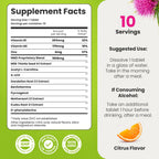 NoMoreDrinks Anti Alcohol Craving Supplement | Liver Detox & Combat Cravings | Energy Support Alcohol Replacement Drink | Organic Milk Thistle Supplement & Dandelion Root & 5HTP | (10) Energy Pills