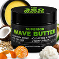 Veeta Superior Natural Wave Grease, Wave Butter and Wave Pomade for Men's 360 Waves, Non Greasy Shea and Tangerine Wave Cream Hair Moisturizer for Black Men, Defining Wave Formula for Wolfing, 4 oz