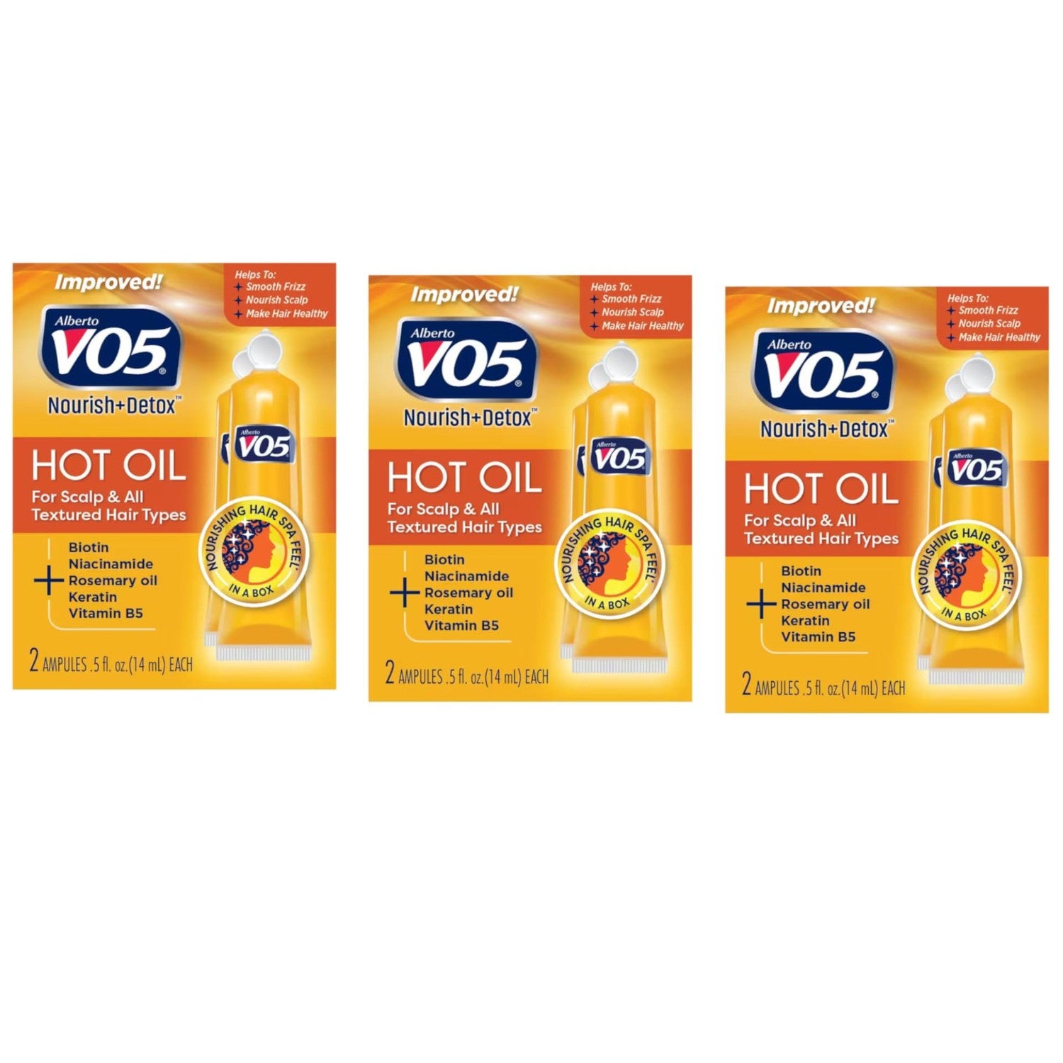 Buy now Vo5 Hot Oil Therapy Treatment 2 Count 0.5 Ounce (14ml) (3 Pack) at indiglob india