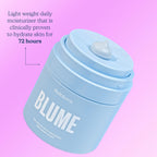 Blume Meltdown Gel Face Moisturizer for Acne Prone Skin - Oil Free Facial Moisturizer with Niacinamide & Centella to Even Skin Tone - 72-Hour Hydration Face Cream with Ceramides & Squalane (1.7 oz)