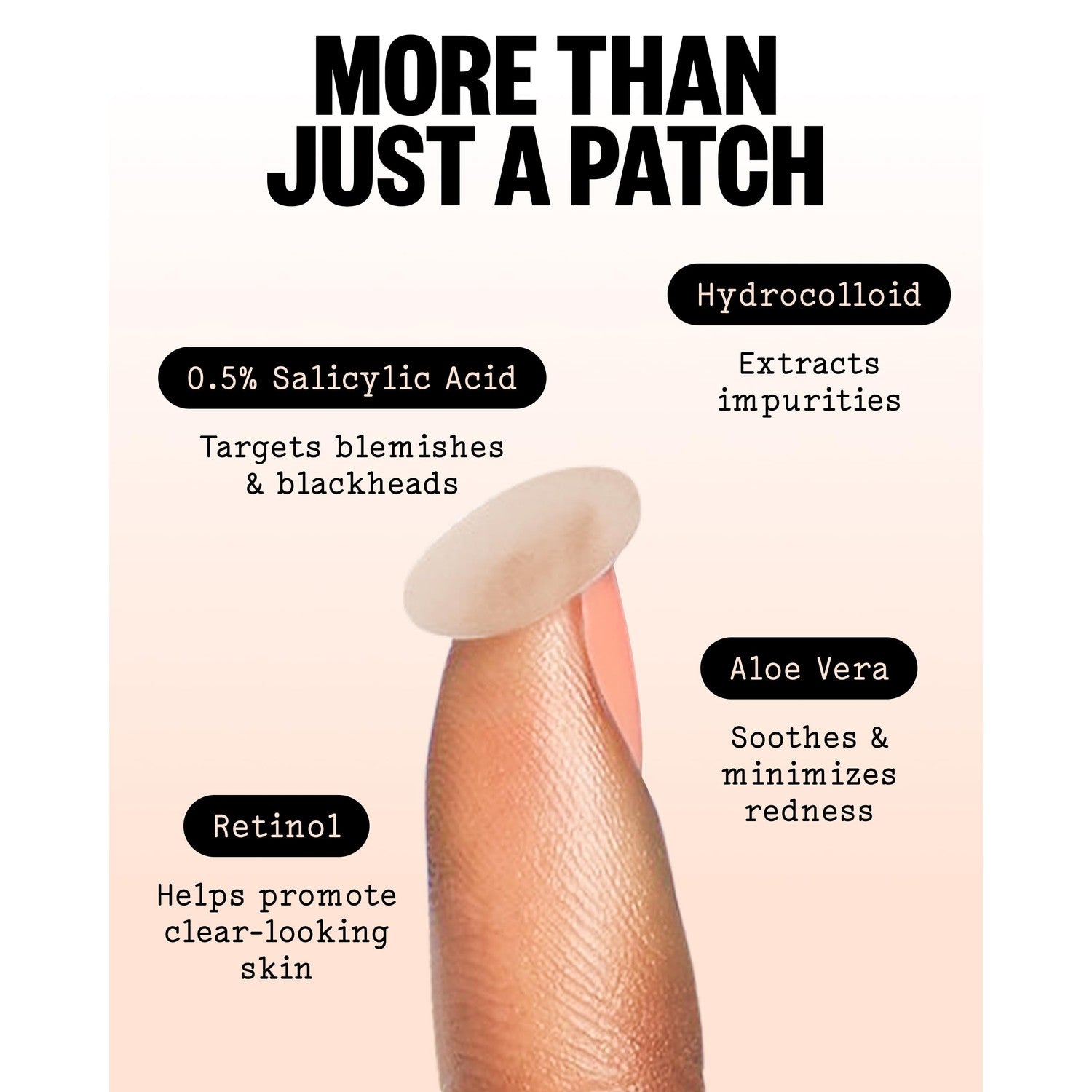 PEACE OUT Acne Healing Dots Hydrocolloid Pimple Patches (60 count) | Fast Acting Acne Spot Treatment for Blemishes & Breakouts with Salicylic Acid, Retinol and Aloe Vera, Award Winning Skincare