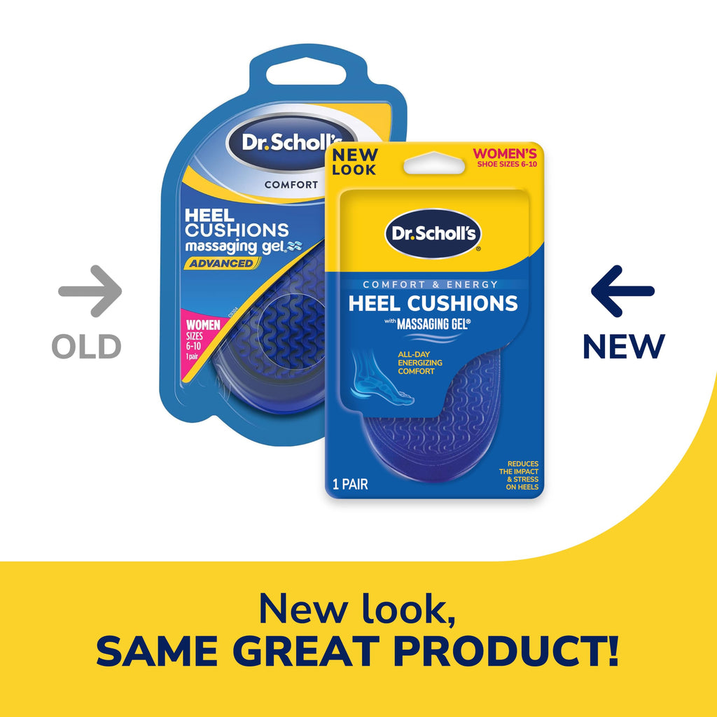Buy now Dr. Scholl's Heel Cushions with Massaging Gel Advanced // All-Day Shock Absorption and Cushioning to Relieve Heel Discomfort at indiglob india