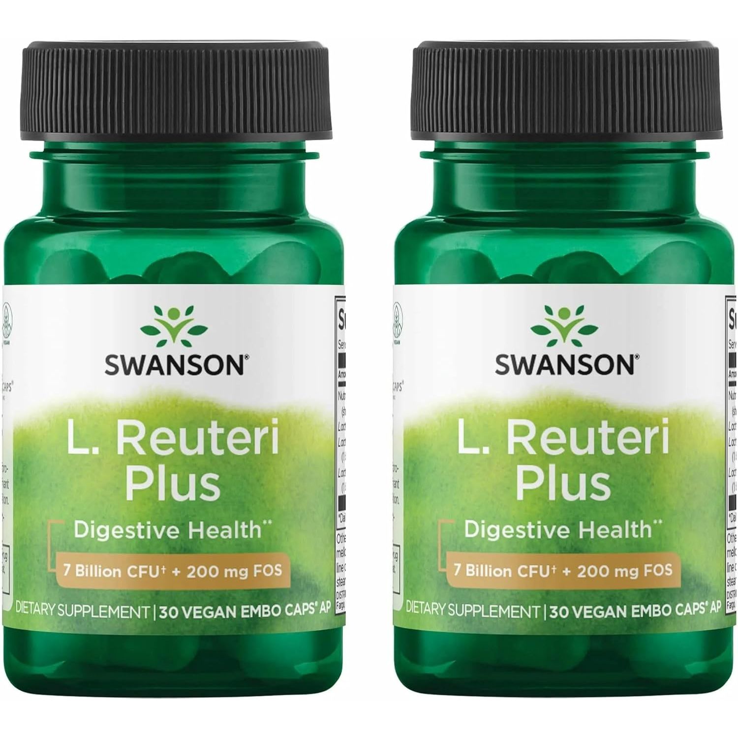 Buy now Swanson L. Reuteri Probiotic Plus w/L. Rhamnosus L. Acidophilus & FOS Prebiotic Digestive Support - Promotes Gut Health w/ 7 Billion CFU per Capsule - (30 Veggie Capsules) 30 Count (Pack of 2) at indiglob india