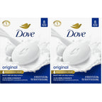 Dove Beauty Bar Soap Original 8 Count for Soft, Smooth Skin, with 1/4 Moisturizing Cream 3.75 oz | Moisturizing beauty bar with ¼ moisturizing cream for soft, smooth skin on face, body and hands
