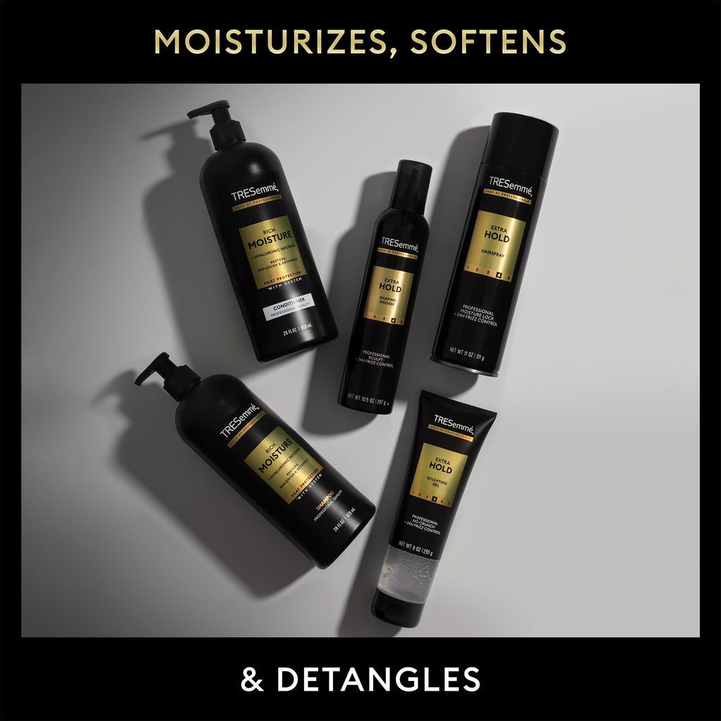 TRESemmé Travel Shampoo & Conditioner Set 3-Pack, 3 Oz Ea | Moisturizing Travel Hair Care Set with TSA-Friendly Bottles for Trips, Gym Bags and Vacations