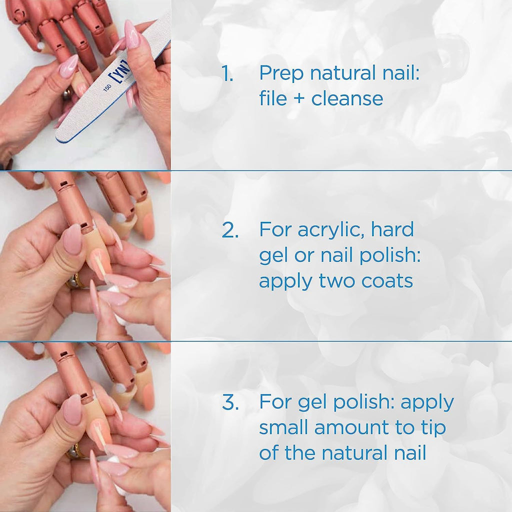 Young Nails Protein Bond - Non-Acidic Nail Primer, Enhanced Adhesion for Gel Polish & Acrylic, Nail Dehydrator, PH Bonder for Gel Nails, 0.25 oz