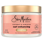 Shea Moisture Curl Enhancing Smoothie Hair Cream for Thick, Curly Hair Coconut and Hibiscus Sulfate Free and Paraben Free Curl Cream 20 oz | For curly hair - moisturizes, defines curls, and reduces frizz with Coconut Oil, Neem Oil and Silk Protein.