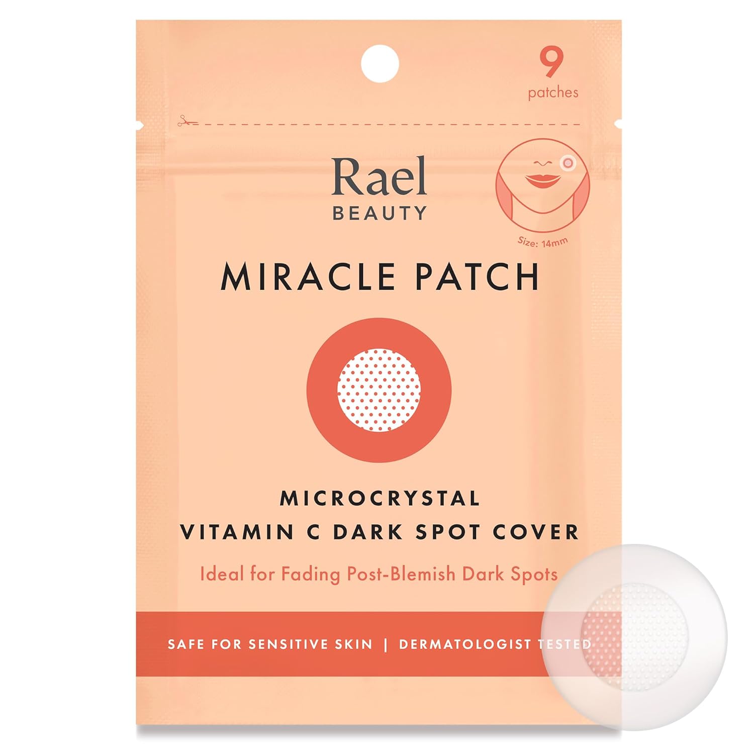 Buy now Rael Pimple Patches, Miracle Spot Control Cover - Hydrocolloid Acne Patch, Strips for Zits and Blemish, Korean Skin Care, Vegan, Cruelty Free (10 Count) 9 Count (Pack of 1) Dark Spot at indiglob india