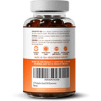 Sugar-Free Pumpkin Seed Oil Gummies for Hair, Skin, Bladder, Orange Flavor | Rich in essential fatty acids & antioxidants for scalp, urinary flow & prostate support, vegan, non-GMO, made in USA