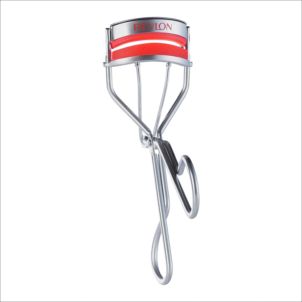 Buy now Revlon Triple-Stepped Lash Curler, Eyelash Lift For a Super-Curled Look in One Squeeze, 3-Tiered Pads for Gentle, Tug-Free Curling, 1 Count at indiglob india