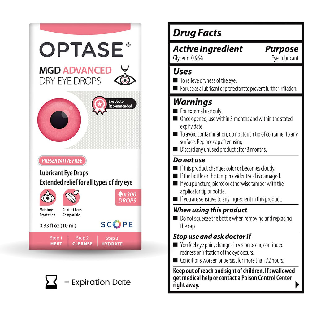 Optase® MGD Advanced Dry Eye Drops, 0.33 fl oz