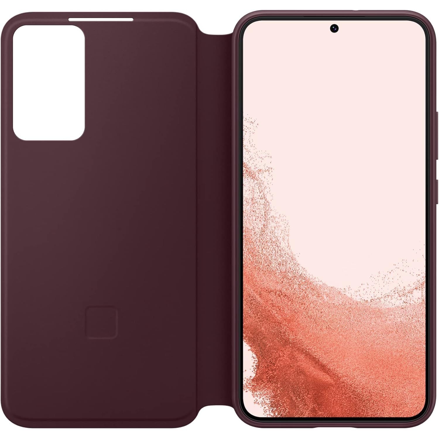Buy now SAMSUNG Galaxy S22+ S-View Flip Cover, Protective Phone Case, Tap Control, Cutting Edge Design, US Version, Burgundy,EF-ZS906CEEGUS Default at indiglob india