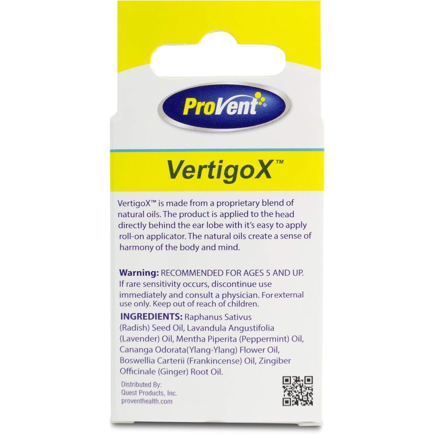 Buy now Provent Vertigo X Relief Oil, 0.15 Ounce at indiglob india