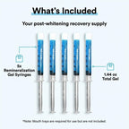 Remineralization Gel - 5 Syringes of Gel. Remineralizing and Reduces Teeth Sensitivity After Teeth Whitening Treatment