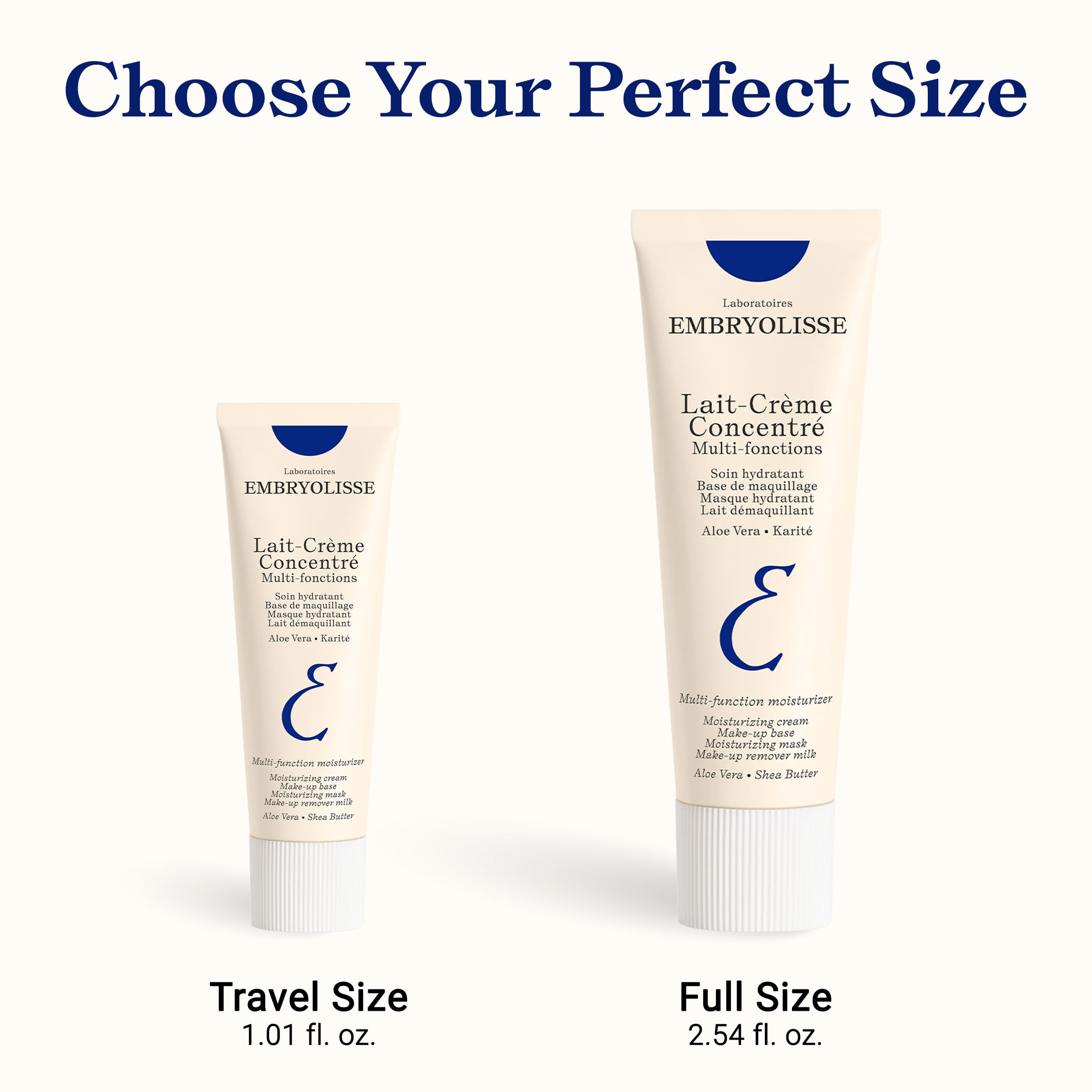 Embryolisse Lait-Crème Concentré Face Moisturizer and Makeup Primer, French Face Cream With Shea Butter & Aloe Vera