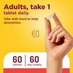 Nature Made Super C Tablets with Vitamin D3 and Zinc, 60 Tablets | Adult Vitamin C Immune Support Supplement, For Daily Immune Support and Antioxidant Support, 60 Day Supply