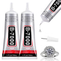 2 PCS 110ml B7000 Rhinestone Glue Clear, Bedazzling Glue for Craft, Jewelry