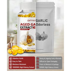 Odorless Aged Garlic Extract 10,000 mg - 300 Softgels, 2 Year Aged Garlic Supplements for Heart & Immune Support - Natural Antioxidant Supplement, Non-GMO, Gluten-Free, Vegan