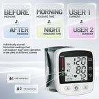 FDA Cleared Blood Pressure Monitor Wrist BP Machine for Home Use