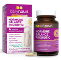 Daily Nouri Hormone Balance Probiotic for Women | Healthy Estrogen Metabolism, Hormone & Cycle Support | Gut-Hormone Support for PMS, Skin, Bloating & Perimenopause | 7 Studied Strains + Plant Omega
