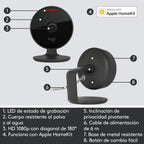 Buy now Logitech Circle View Weatherproof Wired Home Security Camera with Logitech TrueView Video, 180° Wide Angle, 1080p HD, Night Vision, 2-Way Audio, Tilt Encrypted, Apple HomeKit Secure Video (Renewed) at indiglob india