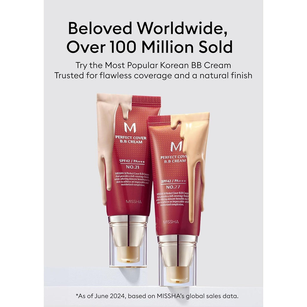 Buy now MISSHA M Perfect Cover BB Cream No.13 Bright Beige - Fair with Cool Undertone SPF 42 PA +++ 1.69 Fl Oz - Tinted Moisturizer with SPF at indiglob india