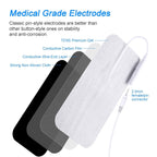TENS Unit Electrode Pads 2"x4" 24 Pcs Value Pack, Reusable Latex-Free | TENS Unit Pads with Upgraded Self-Adhesion, Non-Irritating Replacement Pads for Electrotherapy