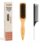 SWEET VIEW 3Pcs Slick Back Hair Brush | Rat Tail Comb, Edge | Bristle Brush, Sleek Ponytail/Bun Smoothing Baby Hair & Flyaways