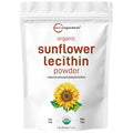 Organic Sunflower Lecithin Powder, 1 Pound, Sustainable Farmed, Cold Pressed, Rich in Phosphatidyl Choline and Protein, Making Liposomal Vitamin C, Lactation Supplement, Non-GMO