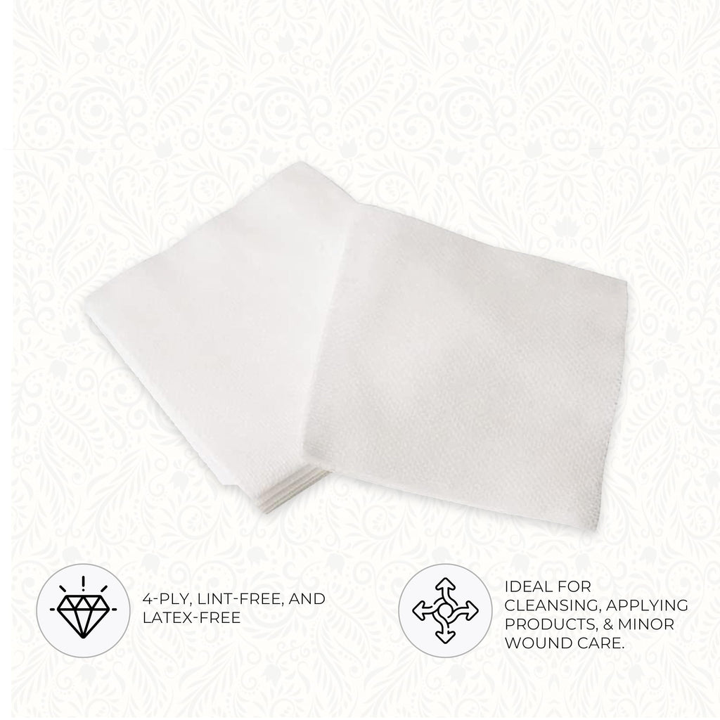 ForPro Professional Collection All-Purpose Lint-Free 4-Ply Esthetic Wipes, Non-Woven, For Salon and Spa Use, Soft, Strong and Durable, Latex-Free, 4" x 4", 200-Count