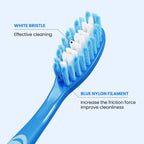 Manual Medium Bristles Toothbrush for Adults,Whitening Toothbrush with Spiral Medium Bristles for Smoke Tea Coffee Stain, Deep Plaque Removal, Rounded Bristle Tips for Gentle Cleaning, 5 Pack
