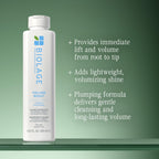 Biolage Volume Boost Shampoo – For Fine Hair | Creates Lasting, Lightweight Volume, Root Lift & Shine, With Cellulose and Peptides, Vegan, Paraben and Silicone-Free