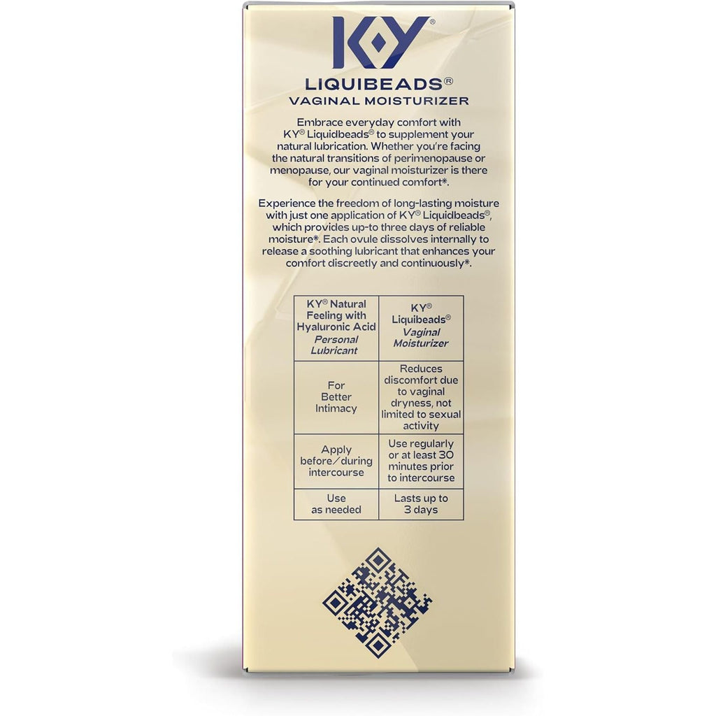 Buy now K-Y Personal Lubricant, Liquibeads Vaginal Moisturizer, 6 Bead Inserts and 6 Applicators to Supplement a Woman's Natural Moisture for Comfort and Sex (Packaging May Vary) at indiglob india