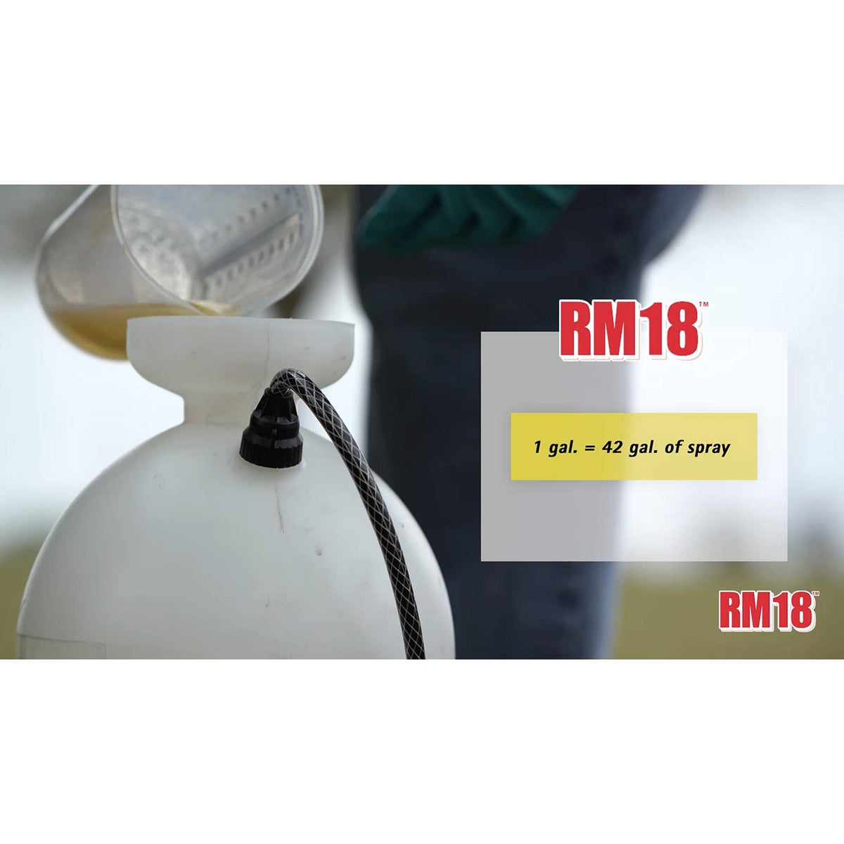 RM18 Fast-Acting Weed & Grass Killer Herbicide, Spray, 1-gallon