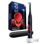 Buy now Oral-B iO Kids Limited Rechargeable Electric Powered Toothbrush, Spiderman with 1 Gentle Care Brush Head - Automatic Pressure Sensor to Protect Gums - 3 Cleaning Settings - 2 Min Music Timer at indiglob india