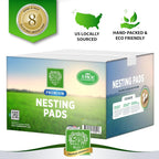 Small Pet Select Chicken Nesting Pads for Hens, 13x13 in, 8-Pack