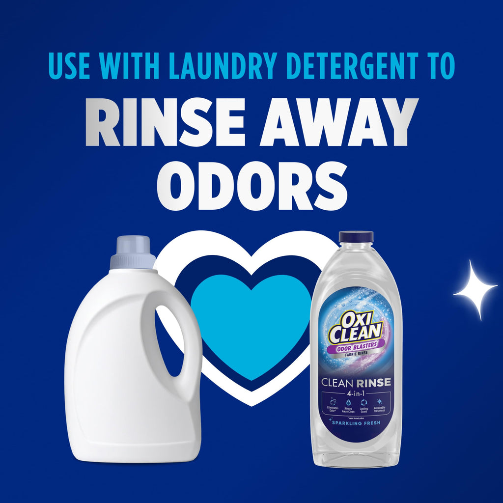 OxiClean Odor Blasters Fabric Rinse, Sparkling Fresh Scent, 50 fl oz